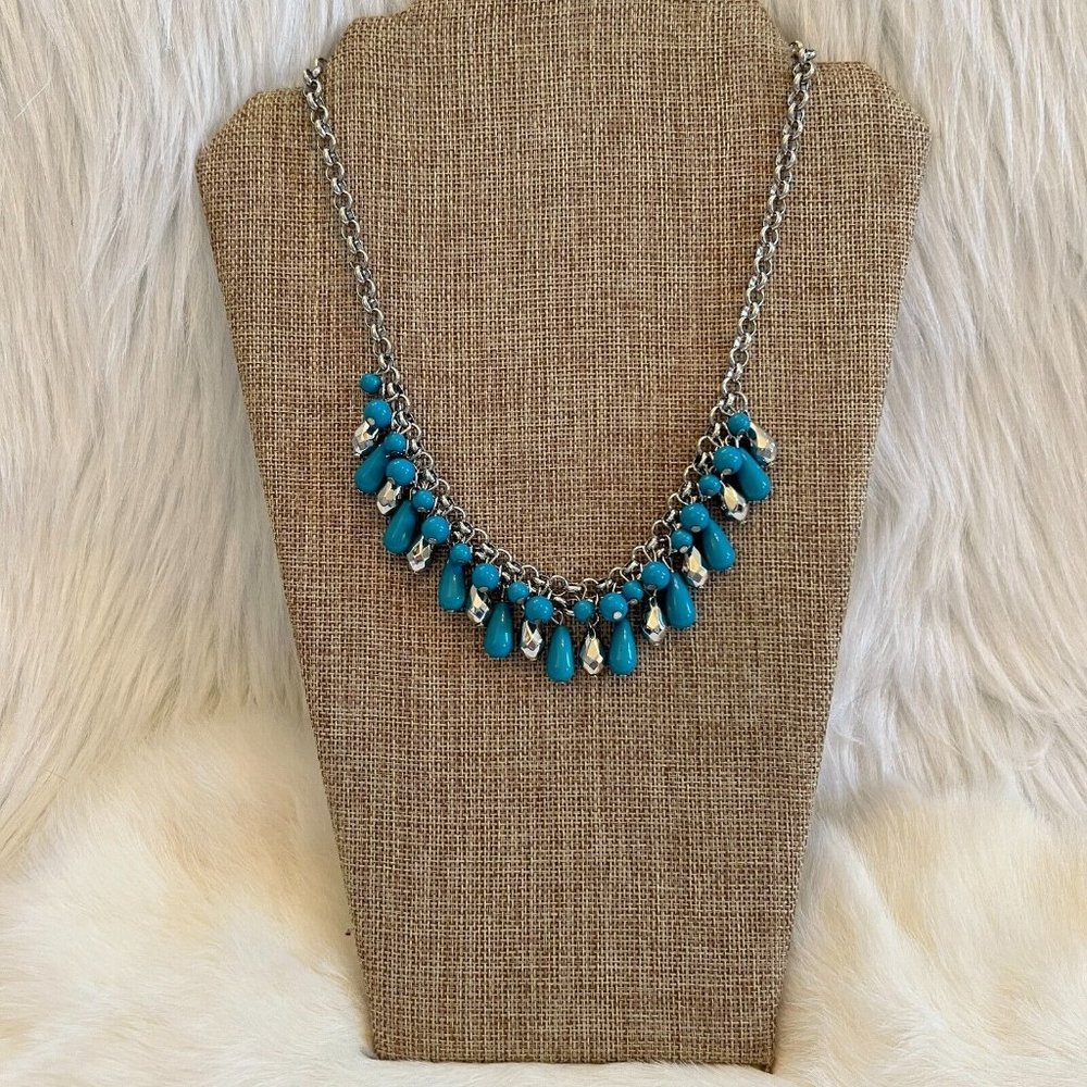 Coastal Cowgirl Necklace‎ Western Silver Tone Beach Nautical Gypsy Boho 13606